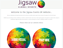 Tablet Screenshot of jigsaw-events.co.uk